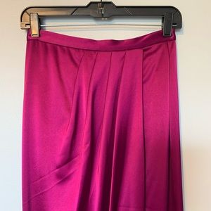 Satin St. John wrap illusion Skirt